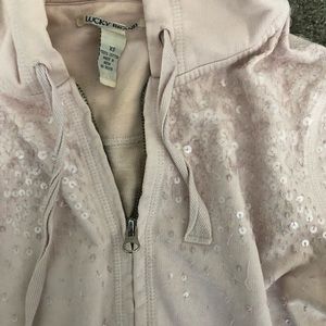 Lucky Brand Baby Pink Zip-up Hoodie